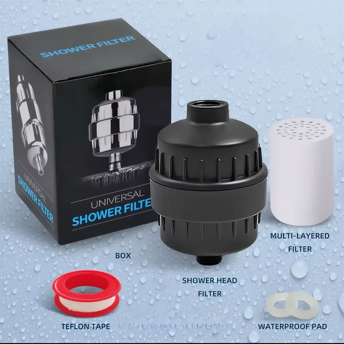 Hydrion Showerhead Water Filter